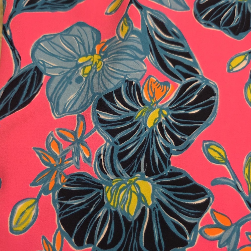 Lilly Pulitzer Lucee Long Sleeve Dress "Blooming For You" - Picture 8 of 13